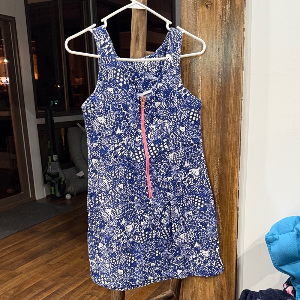 Lilly Pulitzer Navy and White Ladies Dress with Pink Accent - Target Line
